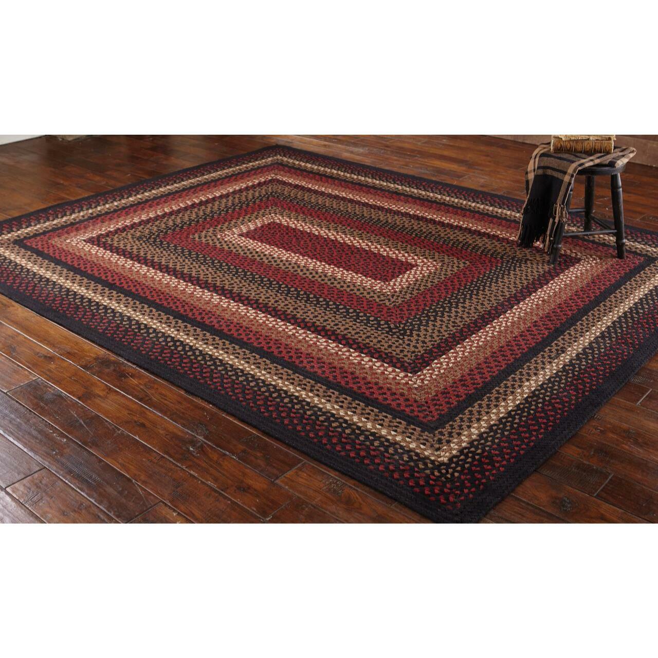 Folk Art Braided Rugs - Rectangle Park Designs