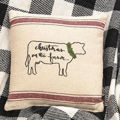 Christmas on the Farm Pillow
