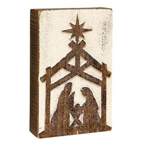 Nativity Box Sign - The Fox Decor