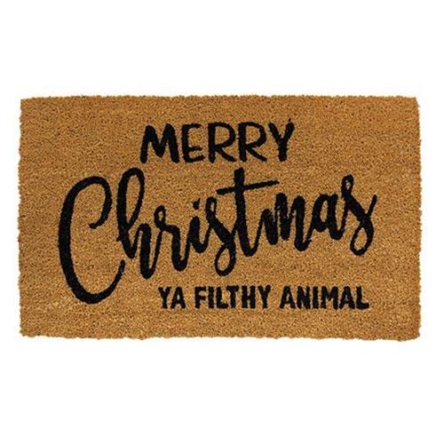 Merry Christmas Ya Filthy Animal Door Mat