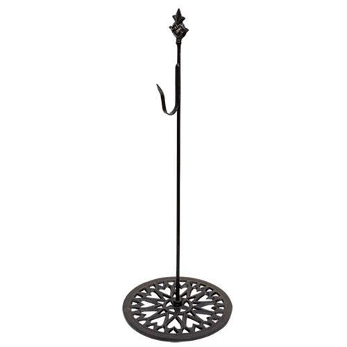 Black Metal Wreath Stand, 36"