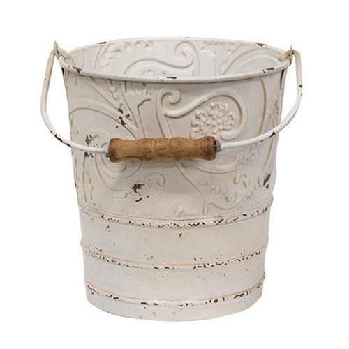 2/Set, Shabby Chic Ornate Buckets - The Fox Decor