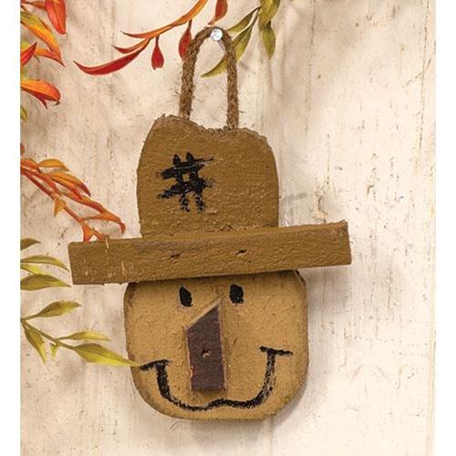 Happy Scarecrow Head Ornament