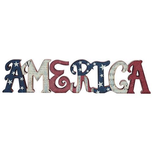 America Table Sign
