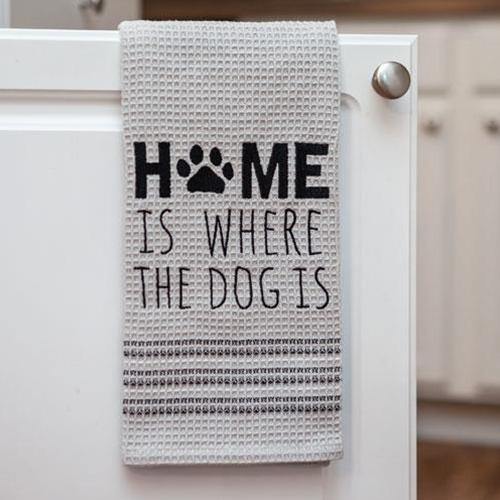 Home Is Where the Dog Is Dish Towel - The Fox Decor