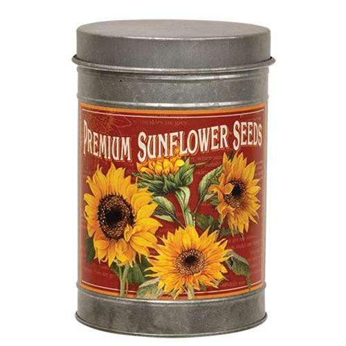 Set of 3 Metal Sunflower Canister - The Fox Decor