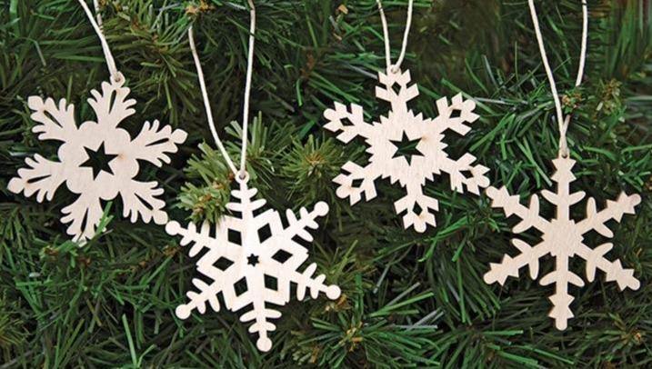 24/Set, Snowflake Ornaments - The Fox Decor