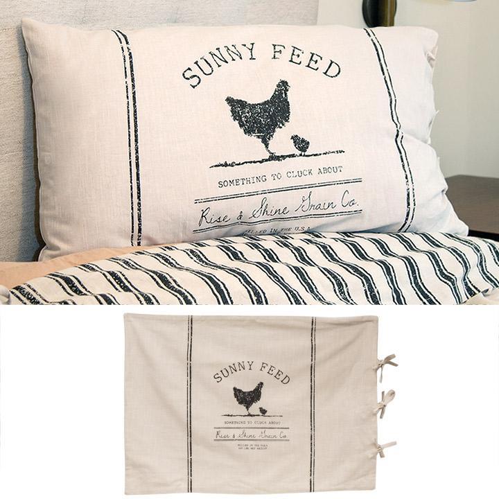 Sunny Feed Farmhouse Stripe King Pillow Sham