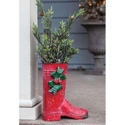 Santa's Red Boot - The Fox Decor