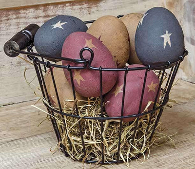 Black Wire Egg Basket