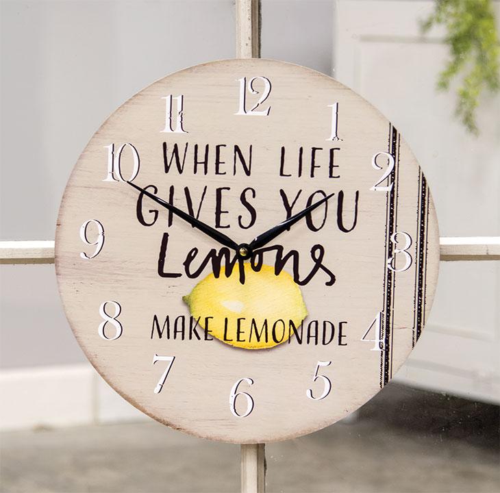 When Life Gives You Lemons Clock