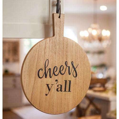 Cheers Y'all Cutting Board Wall Hanging