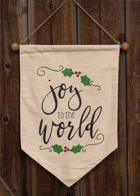 Joy to the World Fabric Wall Hanging