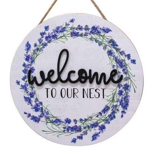 Welcome To Our Nest Wooden Wall Hanging - The Fox Decor