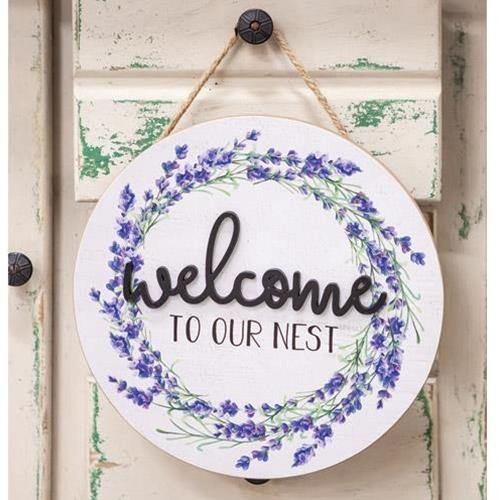 Welcome To Our Nest Wooden Wall Hanging - The Fox Decor