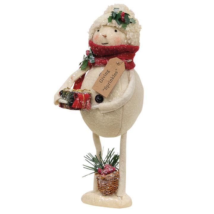 Sprinkles Snowman w/ Basket and Presents - The Fox Decor
