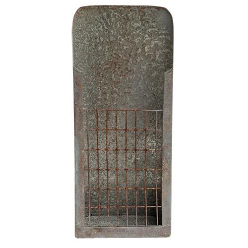 Washed Galvanized Flower Holder