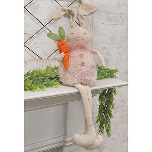 Sitting Long Legged Rabbit w/Carrot