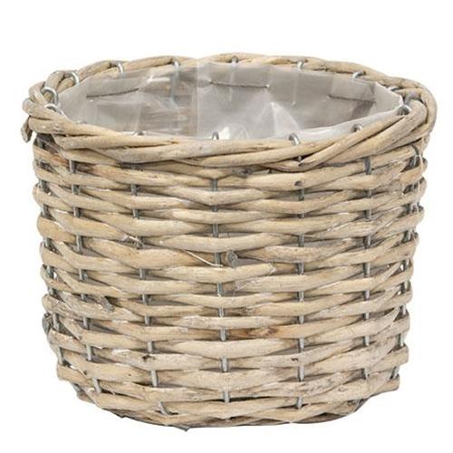 3/Set, Graywashed Willow Planter Baskets