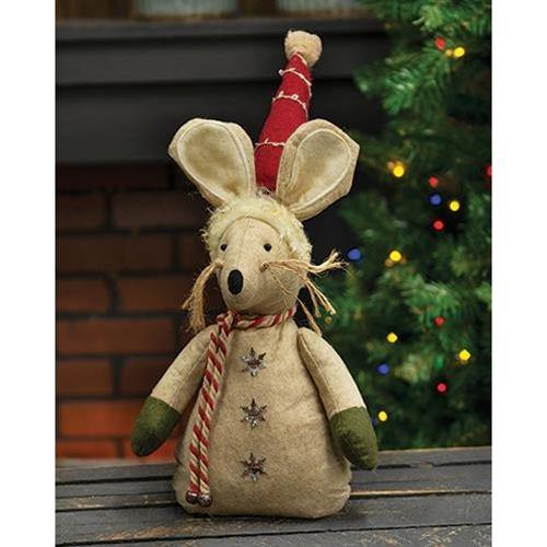 Winter Candy Cane Mouse - The Fox Decor