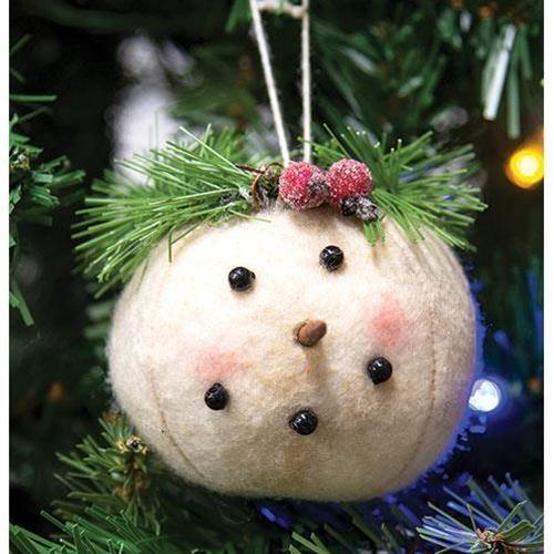Snow Angel Head Christmas Ornament - The Fox Decor