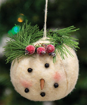 Snow Angel Head Christmas Ornament