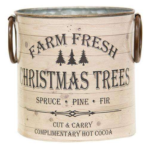2/Set, Farm Fresh Christmas Trees Buckets - The Fox Decor