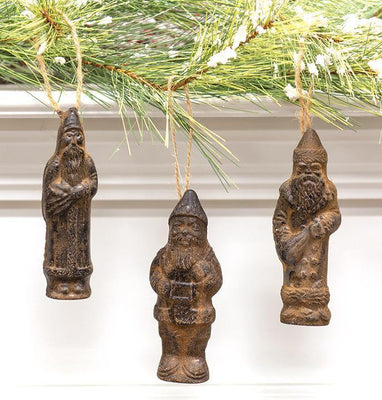 3/Set, Beeswax Santa Ornaments