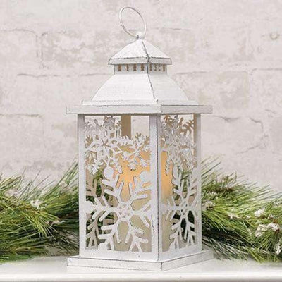 White Ornate Lantern, 5.5