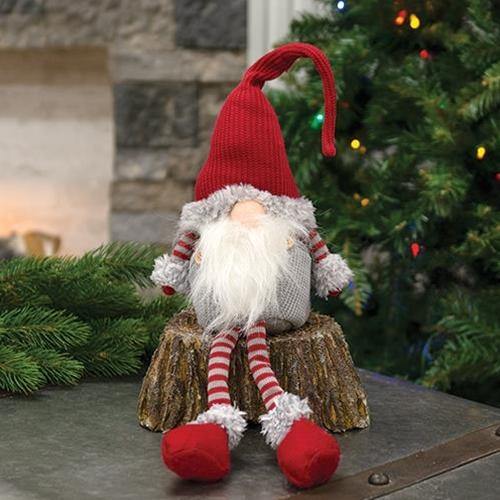Dangle Leg Plush Mr./Mrs. Santa Gnome Set of 2 - The Fox Decor