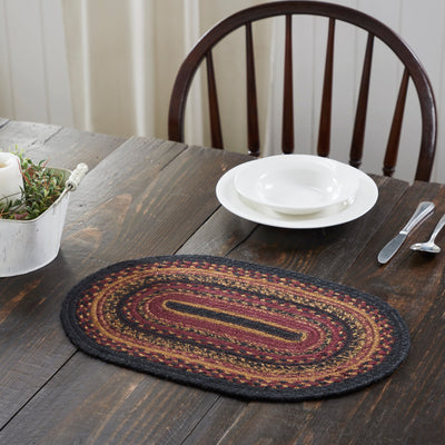 Heritage Farms Jute Oval Placemat 10x15 VHC Brands