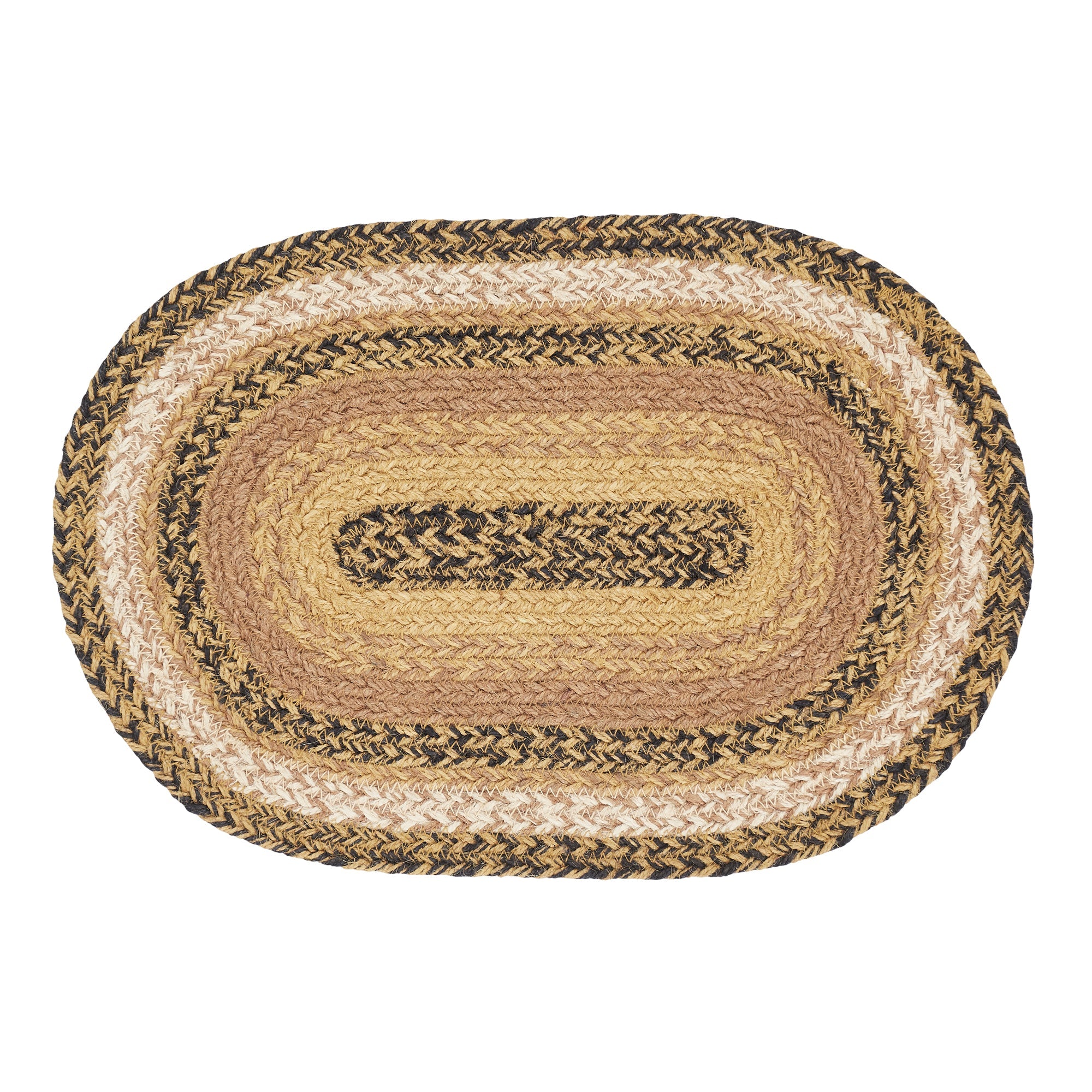 Kettle Grove Jute Braided Oval Placemat 10"x15" VHC Brands