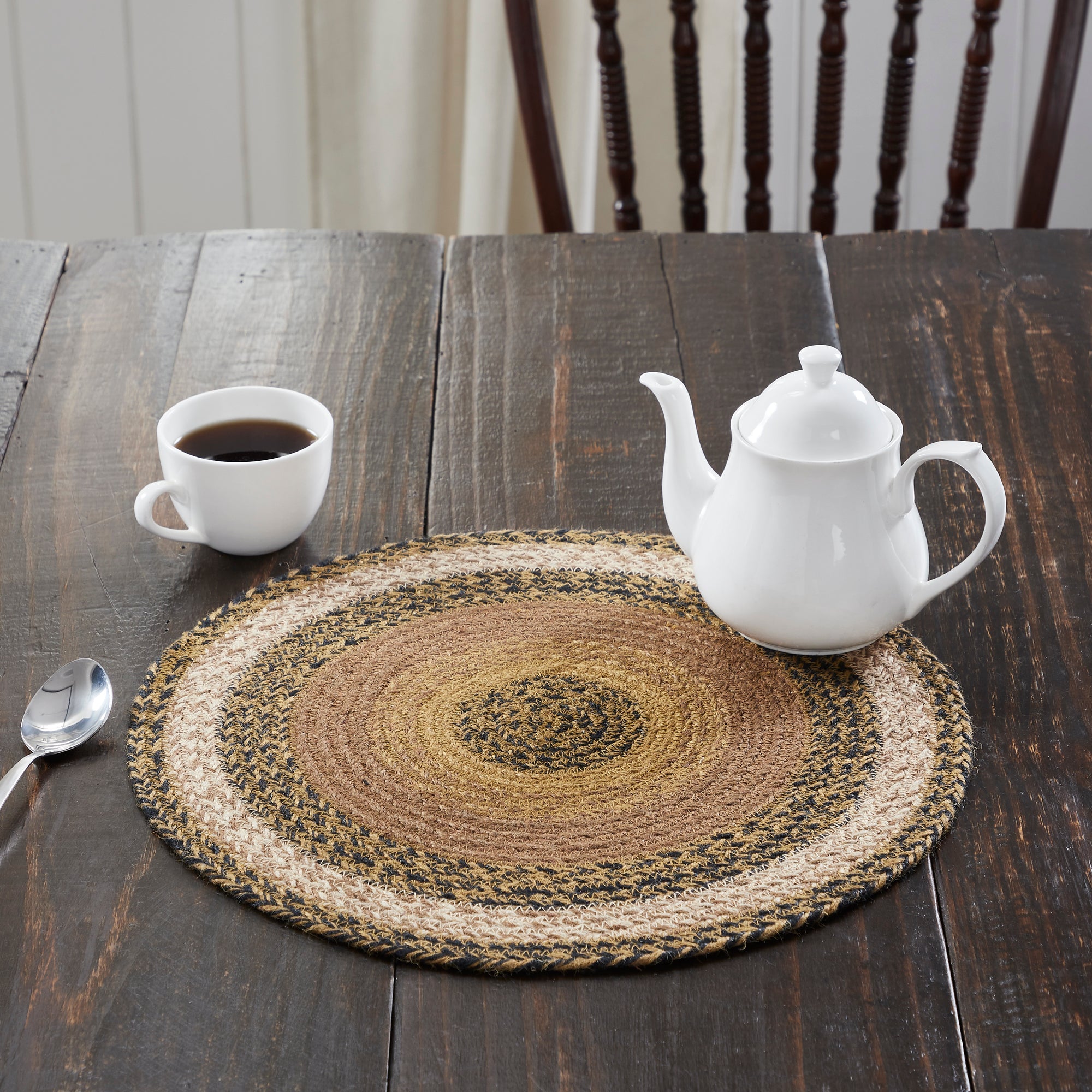 Kettle Grove Jute Braided Trivet 15" VHC Brands