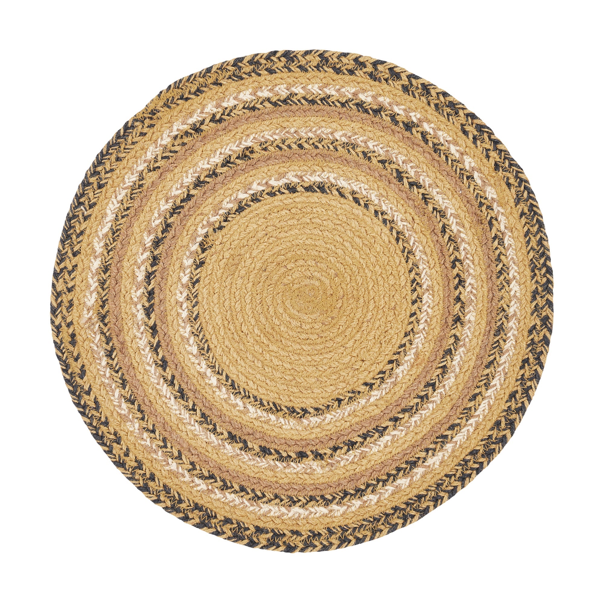 Kettle Grove Jute Braided Trivet Stencil Star 15" VHC Brands