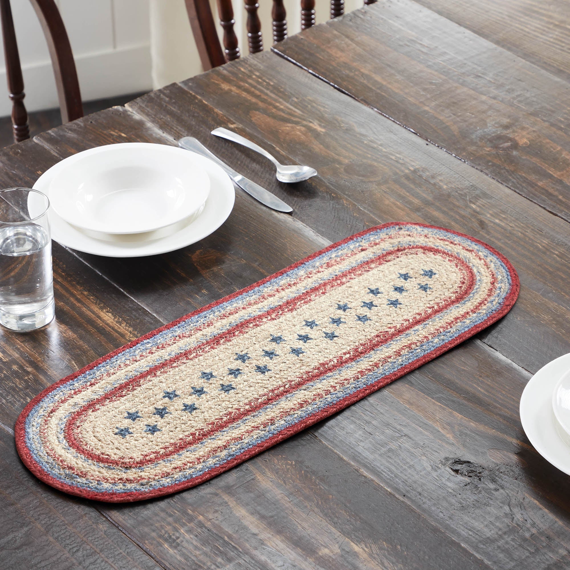 Celebration Jute Oval Runner Braided 8x24 VHC Brands