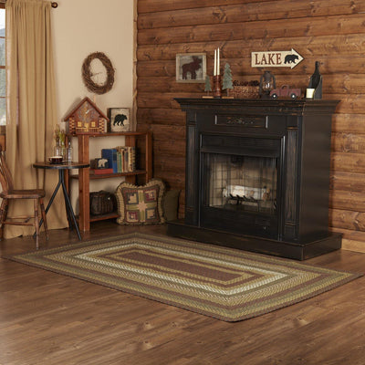 Tea Cabin Jute Braided Rug Rect 5'x8' with Rug Pad VHC Brands