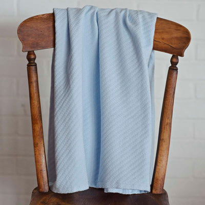 Dusty Blue Baby Blanket 48x36 VHC Brands