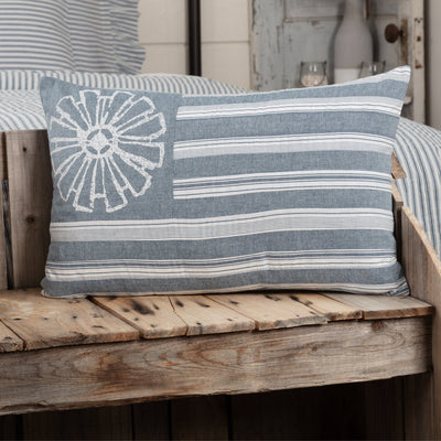 Sawyer Mill Blue Flag Pillow 14x22VHC Brands