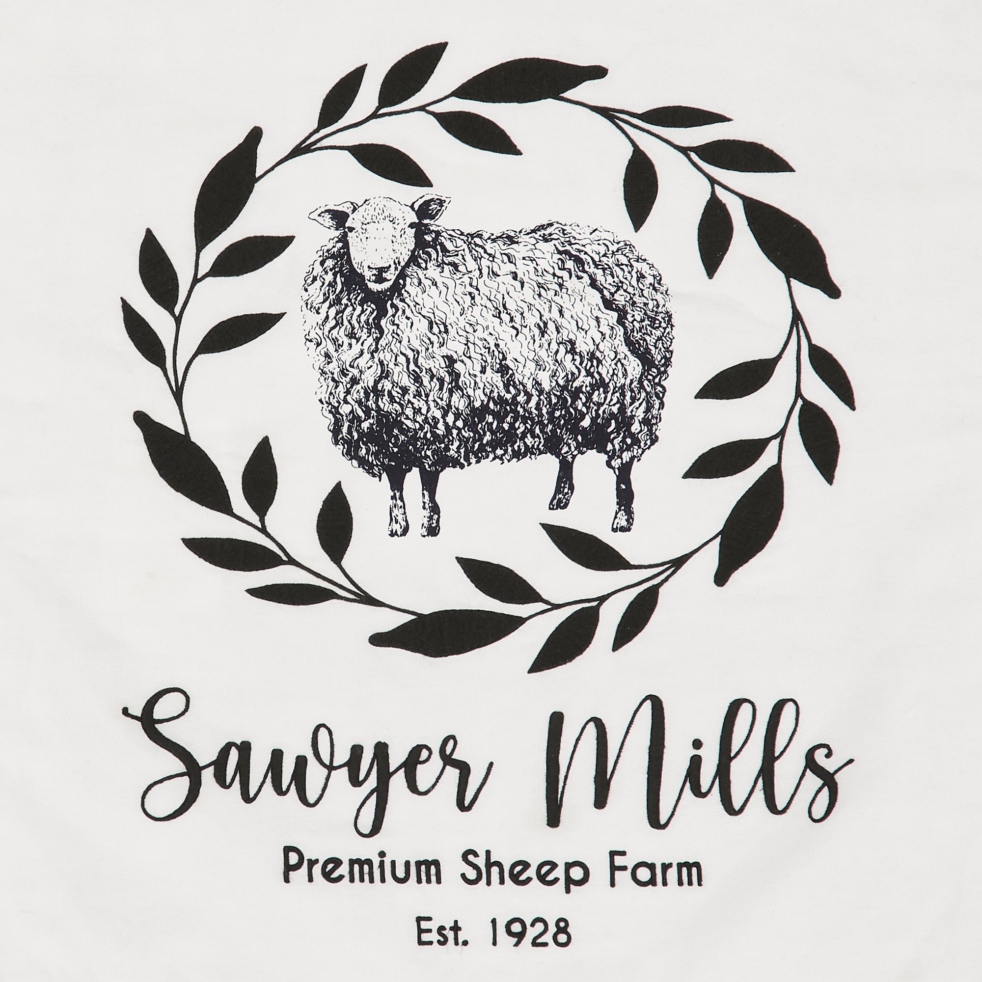Sawyer Mill Black Sheep Pillow 18x18 14x22 VHC Brands