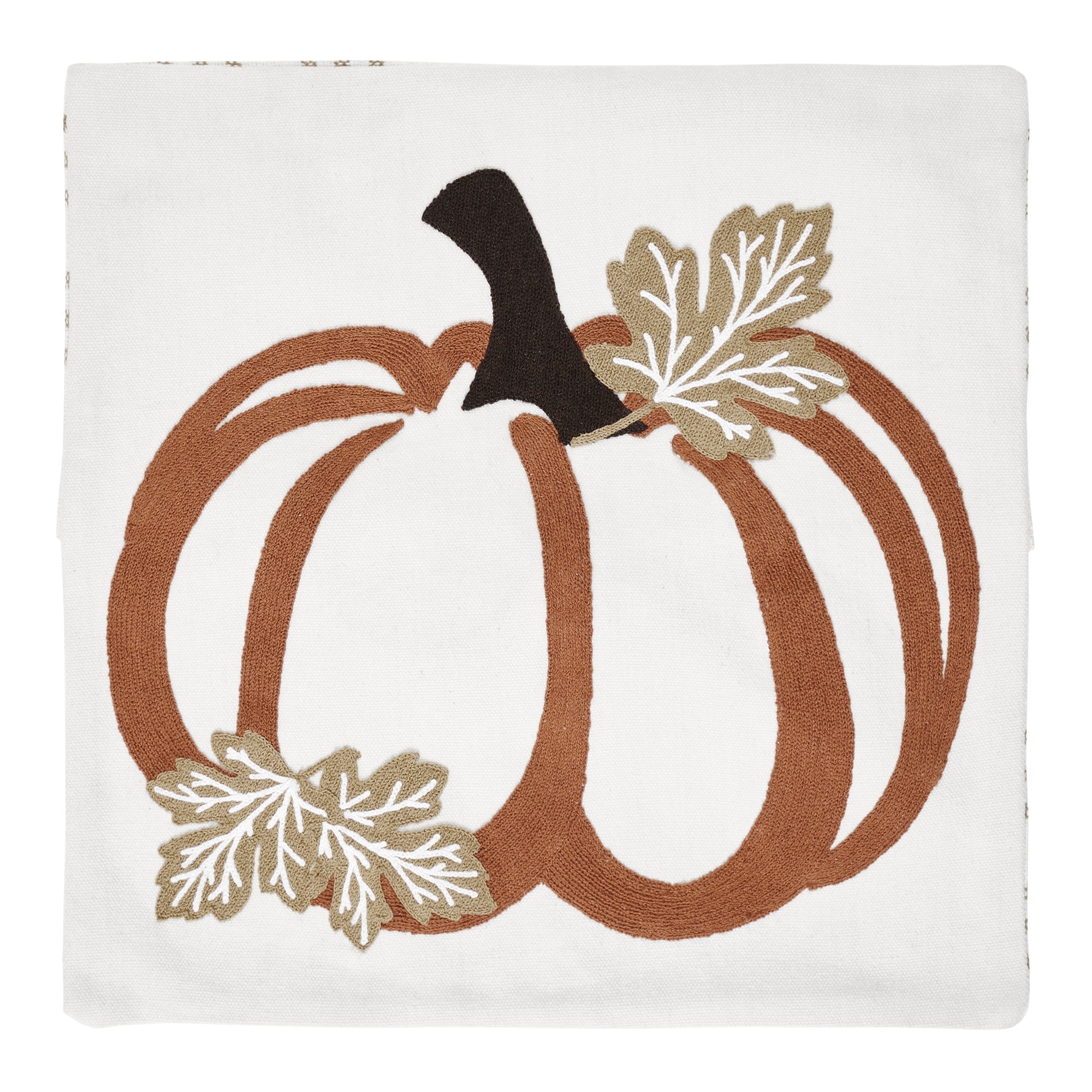 Wheat Plaid Pumpkin Pillow Cover 18x18 VHC Brands