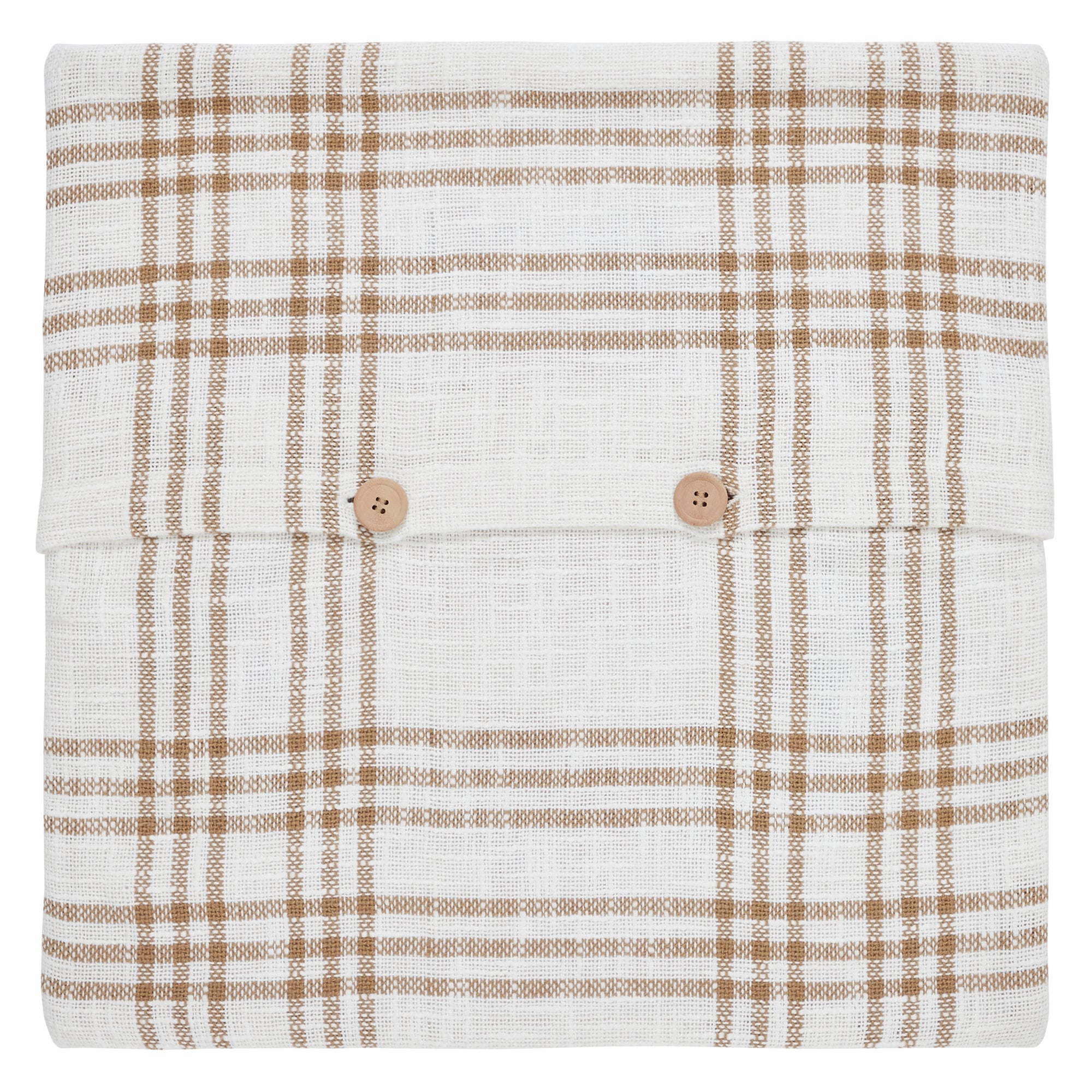 Wheat Plaid Pumpkin Pillow Cover 18x18 VHC Brands