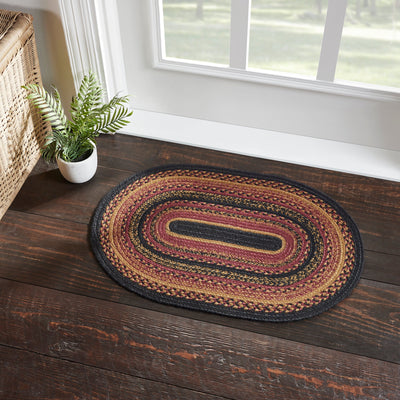Heritage Farms Jute Braided Rug Oval with Rug Pad 20
