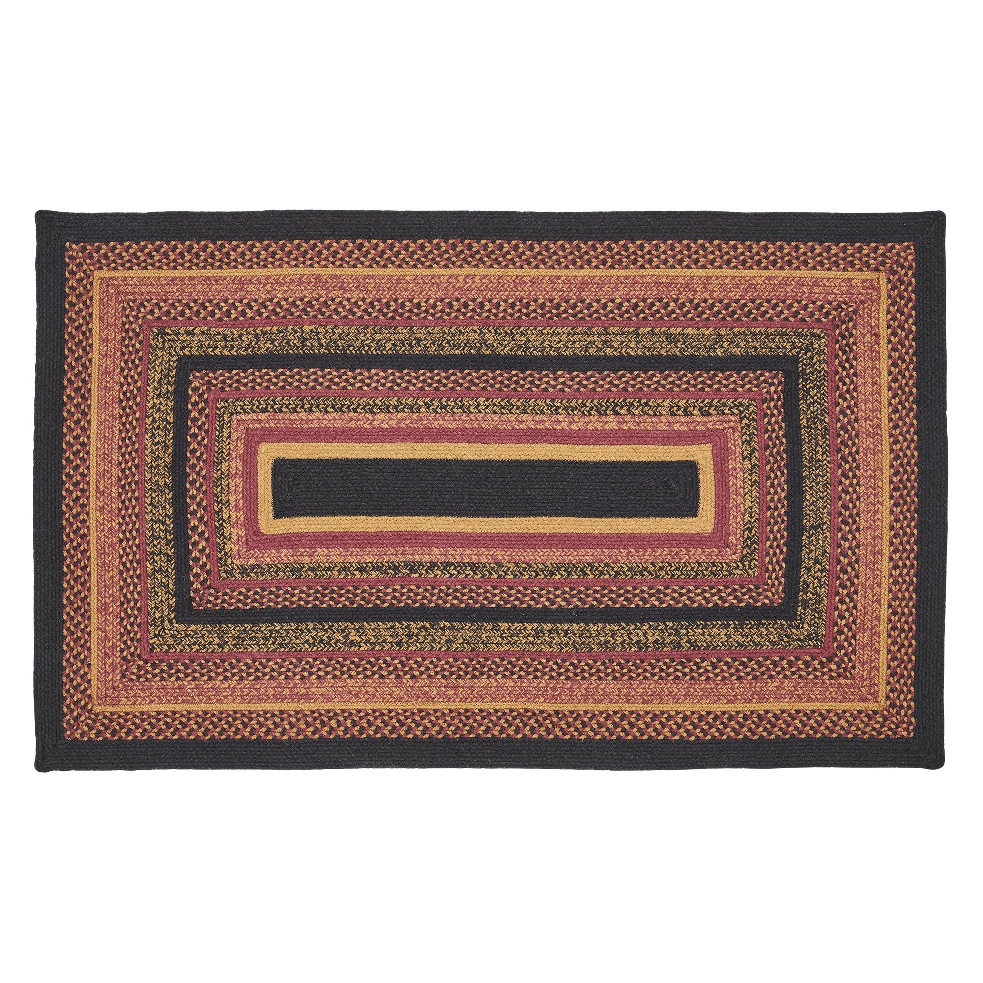 Heritage Farms Jute Braided Rug Rect. with Rug Pad 3'x5' VHC Brands