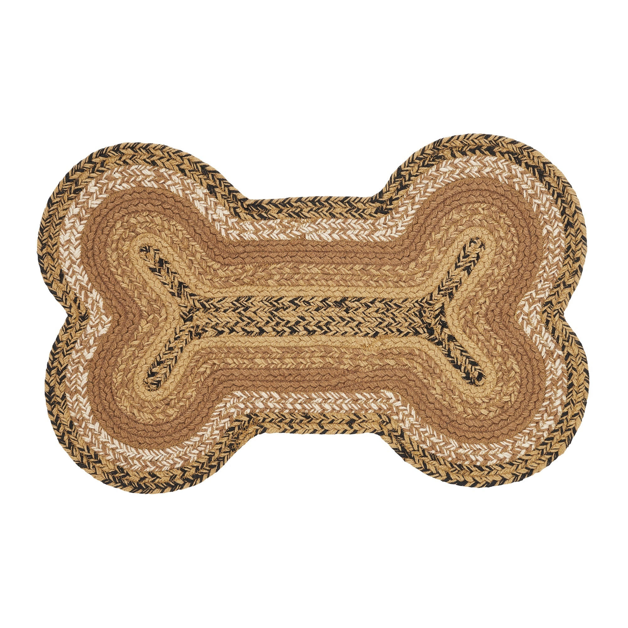 Kettle Grove Indoor/Outdoor Small Bone Braided Rug 11.5"x17.5" VHC Brands