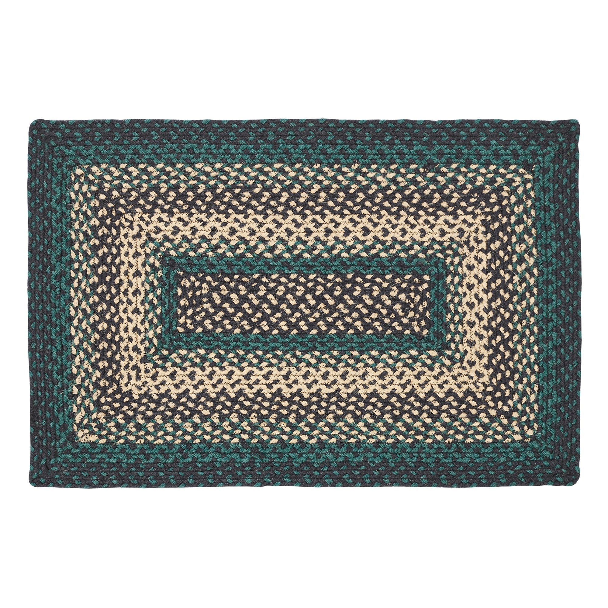 Pine Grove Jute Braided Rug Rect. with Rug Pad 20"x30" VHC Brands