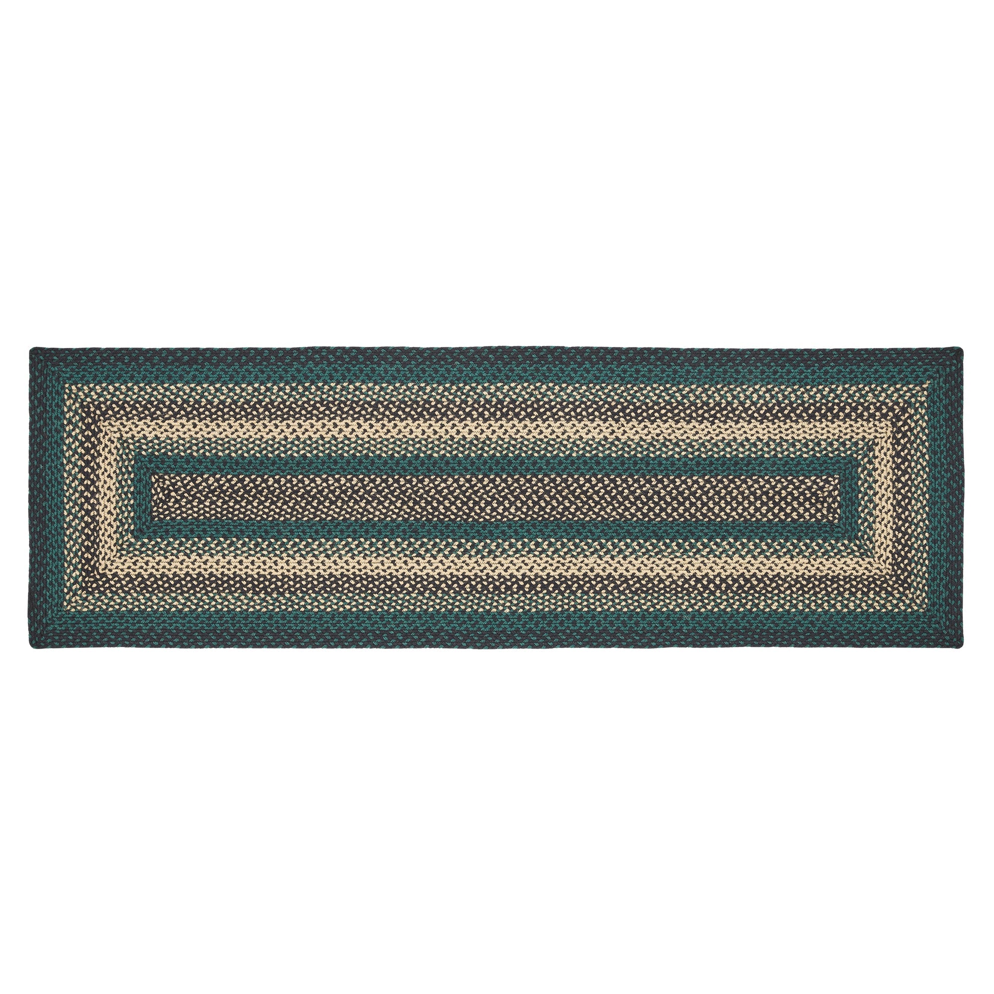 Pine Grove Jute Braided Rug/Runner Rect. with Rug Pad 2'x6.5' VHC Brands