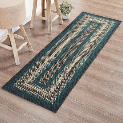 Pine Grove Jute Braided Rug/Runner Rect. with Rug Pad 2'x6.5' VHC Brands