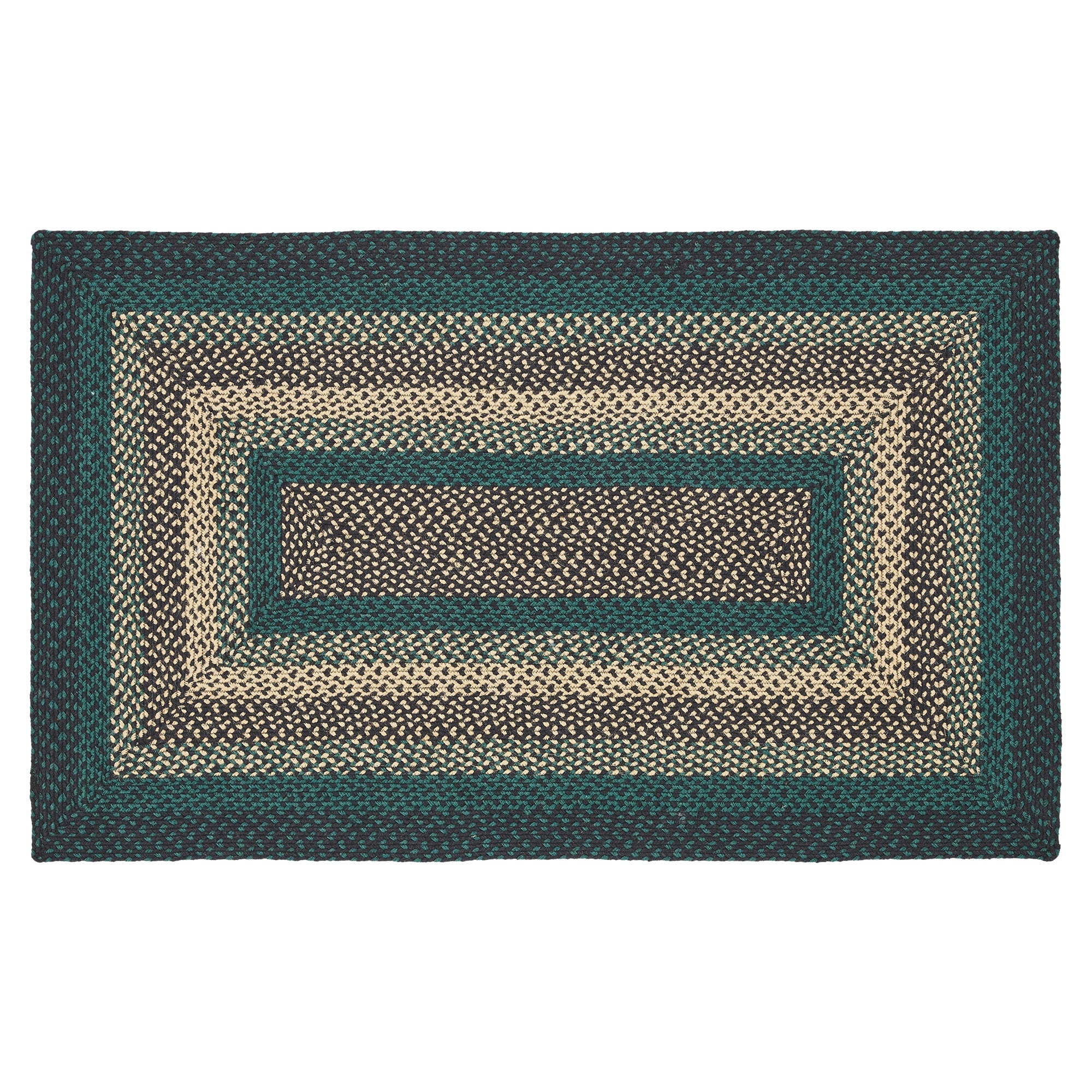 Pine Grove Jute Braided Rug Rect. with Rug Pad 3'x5' VHC Brands