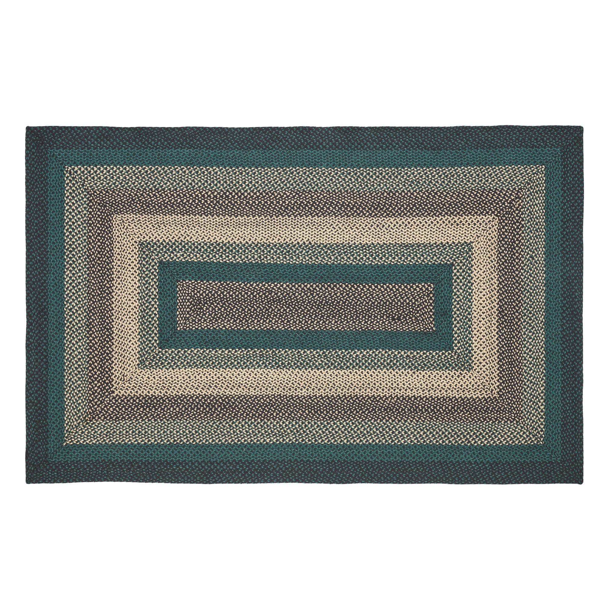 Pine Grove Jute Braided Rug Rect. with Rug Pad 5'x8' VHC Brands