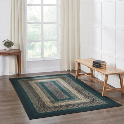 Pine Grove Jute Braided Rug Rect. with Rug Pad 5'x8' VHC Brands